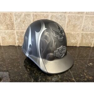 Harley Davidson Skulls Half Helmet Size Medium Sz. 54-65 cm